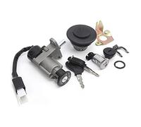 Akozon Ensamblaje del Interruptor de Encendido Cerradura de Llave de Encendido de Gas 4 Cables para Scooter de Gas 50 Cc 150 Cc 139QMB GY6 Chino Ciclomotor Novedad