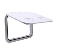 Akozon Escotilla de Acceso a Cubierta Marina, Tapa Antideslizante Resistente para Cubierta de Barco, Apertura de 180°, 17,3x12,4 Pulgadas (White)