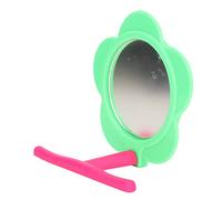 Akozon Espejo para Pájaros, Espejo, Soporte para Loros, Juguete para Periquito, Agapornis, Cacatúa, Perca, Pájaro, Forma de Flor, Plástico Decorativo