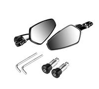 Akozon Espejo retrovisor universal para motocicleta, barra, espejo lateral, adaptador de marcha atrás CNC, espejo, serie 22mm