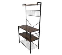Akozon Estante de Organizador en Capas - Rejilla de Almacenamiento de Múltiples Capas con Marco de Metal para Electrodomésticos de Cocina - Soporte de Horno de Microondas Elegante y Resistente