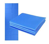 Akozon Estera Plegable Extra Ancha de 68 X 24 Pulgadas, 4 Mm de Grosor, Antideslizante, PVC, para Ejercicios de Pilates, Viajes a la Playa (BLUE)