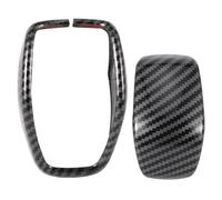 Akozon Estilo de Fibra de Carbono Gear Shift Cuber de la Perilla Decoración del Ajuste para la Transferencia de Agua 2020 2 Piezas de 2 Piezas (términos brillantes)
