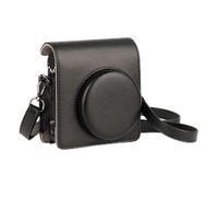 Akozon Estuche para Cámara de Cuero PU Estilo Retro para Mini 99 con Correa Ajustable para el Hombro Negro Marrón (Black)