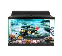Akozon Etiqueta Engomada del Cartel del Fondo del Acuario del Patrón del Fondo Marino - Decoración Adhesiva de los Peces del PVC, Agua de Alta Transparencia - Electrónica/Cámara y (61 * 30CM)