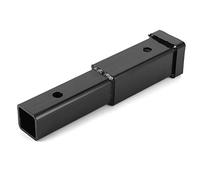 Akozon Extensión de Enganche de Remolque de 12 Pulgadas, Extensor de Remolque de 500 Libras, Tubo Cuadrado de Acero, Ideal para Receptor de Enganche Clase 3/4