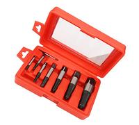 Akozon Extractor de Tornillo de 8 Piezas para Eliminar los Pernos y Tornillos Dañados Rotos - Herramienta de Removedor de Acero de Vanadio Cromado para Uso Doméstico y Profesional
