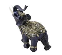 Akozon Figura de Elefante de Resina, Estatua de Riqueza Feng Shui, Adorno de Decoración de Elefante de la Suerte, Decoración Ideal para el Hogar y la Oficina, Abundancia Prometedora y