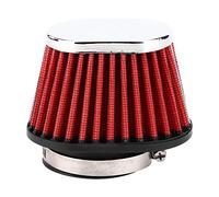 Akozon filtro de aire para motor cabezal de hongo accesorio Filtro Aire Universal con Adaptador para limpiador de aire del motor(55MM)