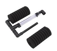 Akozon Filtro de Esponja para Acuario, Filtro de Espuma Sumergible Doble Silencioso para Pecera de Agua Dulce y Salada, Accesorios Profesionales para Uso