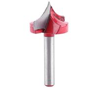Akozon Fresa de Ranuras en V CNC, 3D Cortador de Bisel para Carpintería Color Rojo de caña 3D Grabado fresadora de Madera Herramienta(18MM)