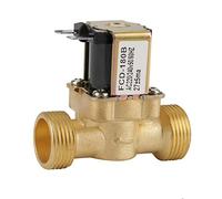 Akozon G3/4 Entrada de Agua de 2 Vías N/C Válvula Solenoide Eléctrica de Presión Cerrada Normal CA 220 V FCD-180B, G3/4 Entrada de Agua de 2 Vías N/C Válvula Solenoide de Cerrada Normal