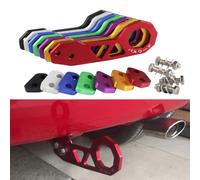 Akozon Gancho de Remolque Trasero, Anillo Universal para Remolque de Automóvil, Gancho de Remolque de Carreras de Aluminio (Green)