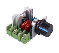 Akozon Gear Variador de Velocidad para Motor, 2000W 50-220V 25A Ajustable PWM Controlador de Crucero, Regulador de Voltaje del Motor de Corriente Continua LED Dimmer