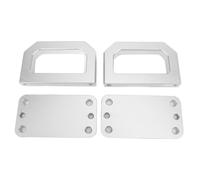 Akozon Grillete de Anillo en D Resistente, Ganchos de Remolque Delanteros de Aleación de Aluminio para 2500 3500 2WD 4WD 2003 2018, con Hardware para una Fácil Instalación