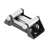 Akozon Guía del Rodillo del cabrestante de ATV, Rodillo de cabrestante de Servicio Pesado Galvanizado Fairlead Distancia del Agujero de 125 mm / 5 Pulgadas con construcción Fuerte