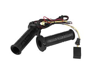 Akozon Heated Handlebar Grips Cbr125R Puños calefactables para Motocicleta, 12 V, Calentador de Mano Universal para Manillar, Aluminio, 22 mm, 7/8 Pulgadas, 1 par