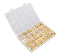 Akozon Hermosas Bobinas para Puños del Cabello, Joyería para Rastas, Clips para Anillos para Trenzas para el Cabello, Múltiples Formas, Aleación Reutilizable, Accesorios para