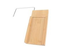 Akozon Herramienta Cortadora de de bambú para Hacer, Velas, Pasteles y Chocolate, Espesor Ajustable con Alambre de Acero y Accesorios