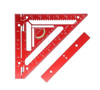 Akozon Herramienta Cuadrada para Viga, Herramienta de Medición de Diseño de Regla Triangular de Aleación de Aluminio, Escuadra de Carpintería con Bloque de Plantilla, Carpintero, de Diseño, Viga de