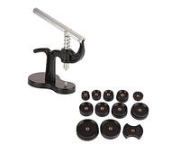 Akozon Herramienta de Reparación de Relojes Prensa de Caja Trasera para de Batería con 12 Troqueles