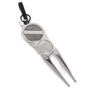 Akozon Herramienta Portátil de División de, Tenedor Verde con Marcador de Pelota de, Tenedor de Reparación Verde, Marcador de Bola Magnético, Reparación de Ranura de Paso, Limpiador de Ranura, (#1)