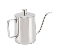 Akozon Hervidor de café para Verter - de Goteo con Cuello de Cisne de Acero Inoxidable con Boquilla Estrecha para una Preparación Precisa, Diseño Compacto para café y té de una Sola Porción (350ml