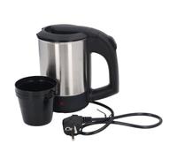 Akozon Hervidor Eléctrico Compacto de 0,5 L, Caldera de Agua de Acero Menos de 1000 W con Apagado Automático y Protección de Ebullición en Seco, Incluye 2 Tazas para una Preparación Casera Eficiente