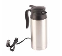 Akozon Hervidor Eléctrico para Coche de 750ML, Calentador de Agua de Acero para té y café, Termo de 12V con Apagado Automático y Diseño a Prueba de Fugas