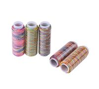 Akozon hilo de coser, 5 unids hilos de colores multicolor degradado de costura