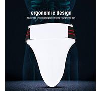 Akozon Hombres Taekwondo Protector De Ingle Boxeo Karate Jockstrap Sanda Protector De Entrepierna L, Protectores De Ingle De Taekwondo Hombres Copa Atlética Protección Pélvica Cintura Abdominal (XL)