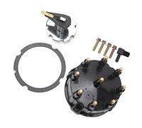 Akozon Ignition 805759Q3 Tapa de Ajuste, Cubierta del Distribuidor de Resistencia a Agrietamiento Térmico para el Rayo Mercruiser V8, Kit de Rotor de la Tapa del Distribuidor de Encendido