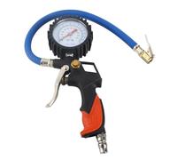 Akozon Inflador de Neumáticos con Manómetro Medidor de Presión de Neumáticos Sumergido en Aceite con Manguera 0-16bar/0-230psi Boquilla de Cobre Fuerte (Medidor de presión de con puntero)