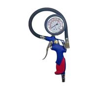 Akozon Inflador de Neumáticos con Manómetro Medidor de Presión de Neumáticos Sumergido en Aceite con Manguera 0-16bar/0-230psi Boquilla de Cobre Fuerte (Manómetro de presión de sumergido