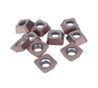 Akozon Insertos de de 10 Paquetes de Carburo CNC para las Cuchillas de Herramientas de Acabado de Alto Rendimiento del Torno con Recubrimiento (SEKT1204)