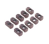 Akozon Insertos de de 10 Paquetes de Carburo CNC para las Cuchillas de Herramientas de Acabado de Alto Rendimiento del Torno con Recubrimiento (LOGU030310)