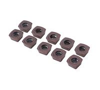 Akozon Insertos de de 10 Paquetes de Carburo CNC para las Cuchillas de Herramientas de Acabado de Alto Rendimiento del Torno con Recubrimiento (SDMT120512)