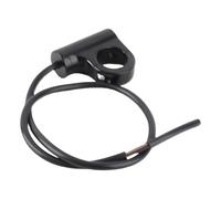 Akozon Interruptor de Botón para Manillar de Motocicleta de 22 Mm para Faros, Bocina y Luces de Freno - Modelo A y B Resistente A la Intemperie con Luz Indicadora (Botón de reinicio automático tipo A)