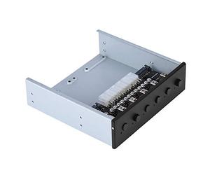 Akozon Interruptor de Control de Alimentación del Disco Duro, Controlador de Bloqueo Automático HDD Festplatten SATA Switcher 6 con Interfaz IDE 2xSATA de 15 Pines para PC de Escritorio