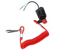 Akozon Interruptor de Parada Fueraborda Marino 688-82575-01 Interruptor de Parada de Emergencia del Motor para F 2/4 Tiempos, Reemplazo OEM, Alta Confiabilidad +Abs