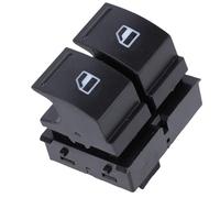 Akozon Interruptor de Ventana Eléctrica Delantera del Lado del Conductor 1Z0959858 Reemplazo del Botón del Interruptor de Control de Ventana de 4 Pines para Roomster 2006-2015