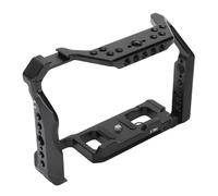 Akozon Jaula de Cámara de Aluminio para Fabricación de Vídeos, Equipo de Cámara con Soporte de Zapata Fría, Orificios para Tornillos de 1/4 y 3/8 Pulgadas para A7M4 A7R4 AI A7S3 A1