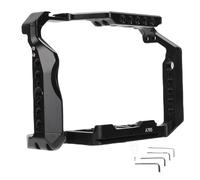 Akozon Jaula de Cámara Marco de Extensión de Aleación de Aluminio Zapata Fría 1/4 Pulgadas 3/8 Pulgadas Orificio de Tornillo para Estudio de Fotografía A7R5