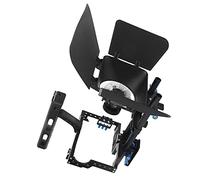 Akozon Jaula para Cámara SLR con Enfoque de Seguimiento y Caja Mate para Series GH4, A7, Kit de Grabación de Vídeo