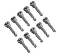 Akozon Juego de 10 Puntas de Destornillador Magnético con Vástago Hexagonal PH2 de 50 Mm para Localización de Placas de Yeso, 10 Puntas de Destornillador Magnéticas con Vástago de 50 Mm para Paneles