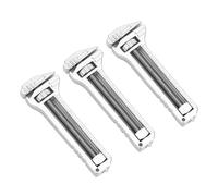 Akozon Juego de 3 Mini Llaves Multiherramienta ajustables: Herramienta Compacta y Versátil con Abridor de Botellas Incorporado, Minillave y Extractor de Clavos para Cámara, Senderismo Aventuras Al