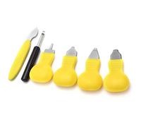 Akozon Juego de Abridor de Caja Removedor de Palanca de Cubierta Trasera de Reloj de 7 Piezas Herramientas Esenciales de Reparación de Relojero