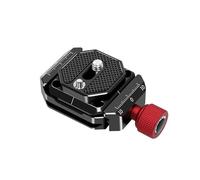 Akozon Juego de Adaptadores de Abrazadera de Liberación Rápida con Placa para Trípodes Aleación de Aluminio Liviana con Casquillo de Tornillo de 1/4 a 3/8 de Pulgada para Cambiar Fácilmente la Cámara