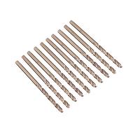 Akozon Juego de brocas de cobalto M35 Juego de brocas HSS-CO 1.0-5.0MM para taladrar en acero inoxidable(2mm)