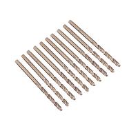 Akozon Juego de brocas de cobalto M35 Juego de brocas HSS-CO 1.0-5.0MM para taladrar en acero inoxidable(3.2mm)